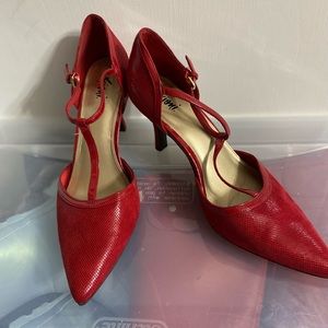 Fioni red point toe heels